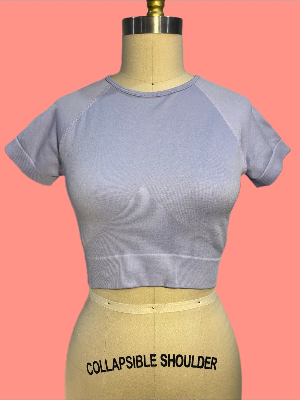 Lilac Crop Raglan Tee - Women Tops